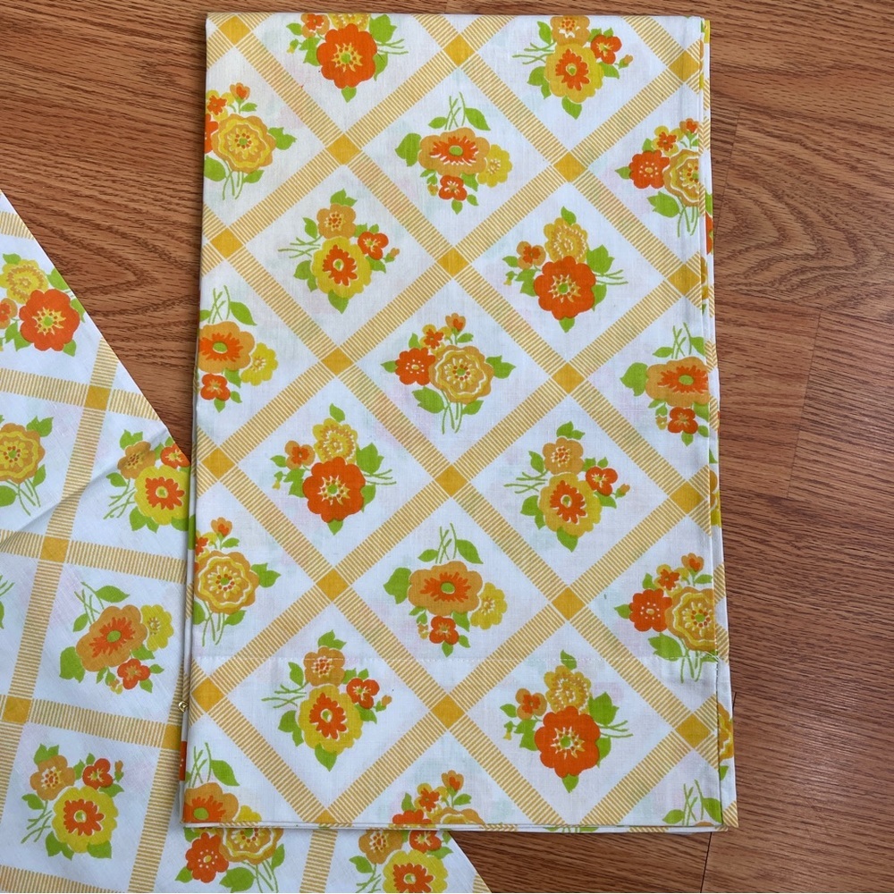 Vintage floral pillow cases standard size